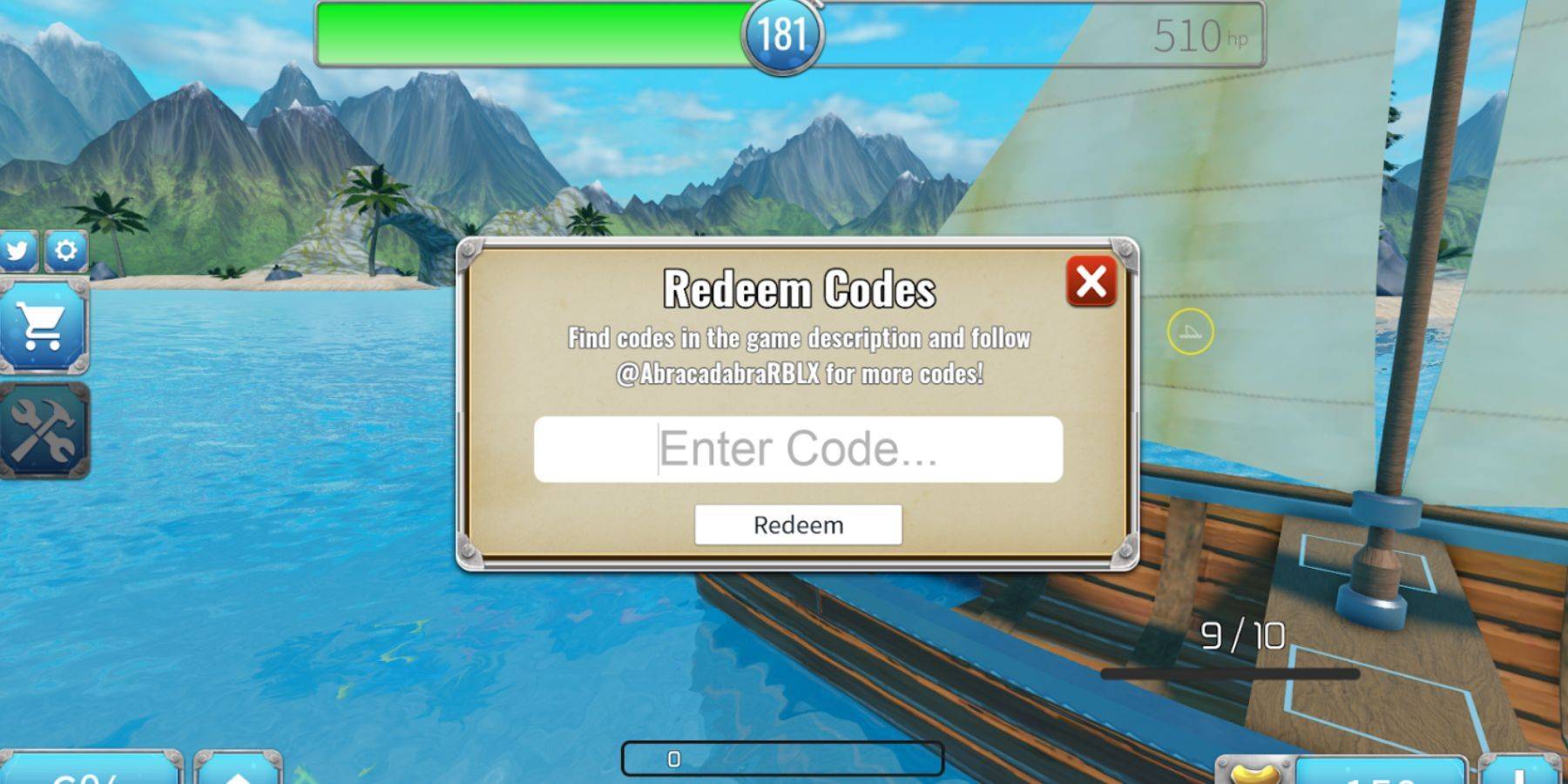 Sharkbite 2 Code Input