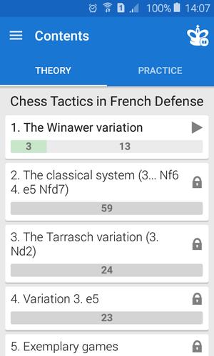 Chess Tactics: French Defense Captura de pantalla 1