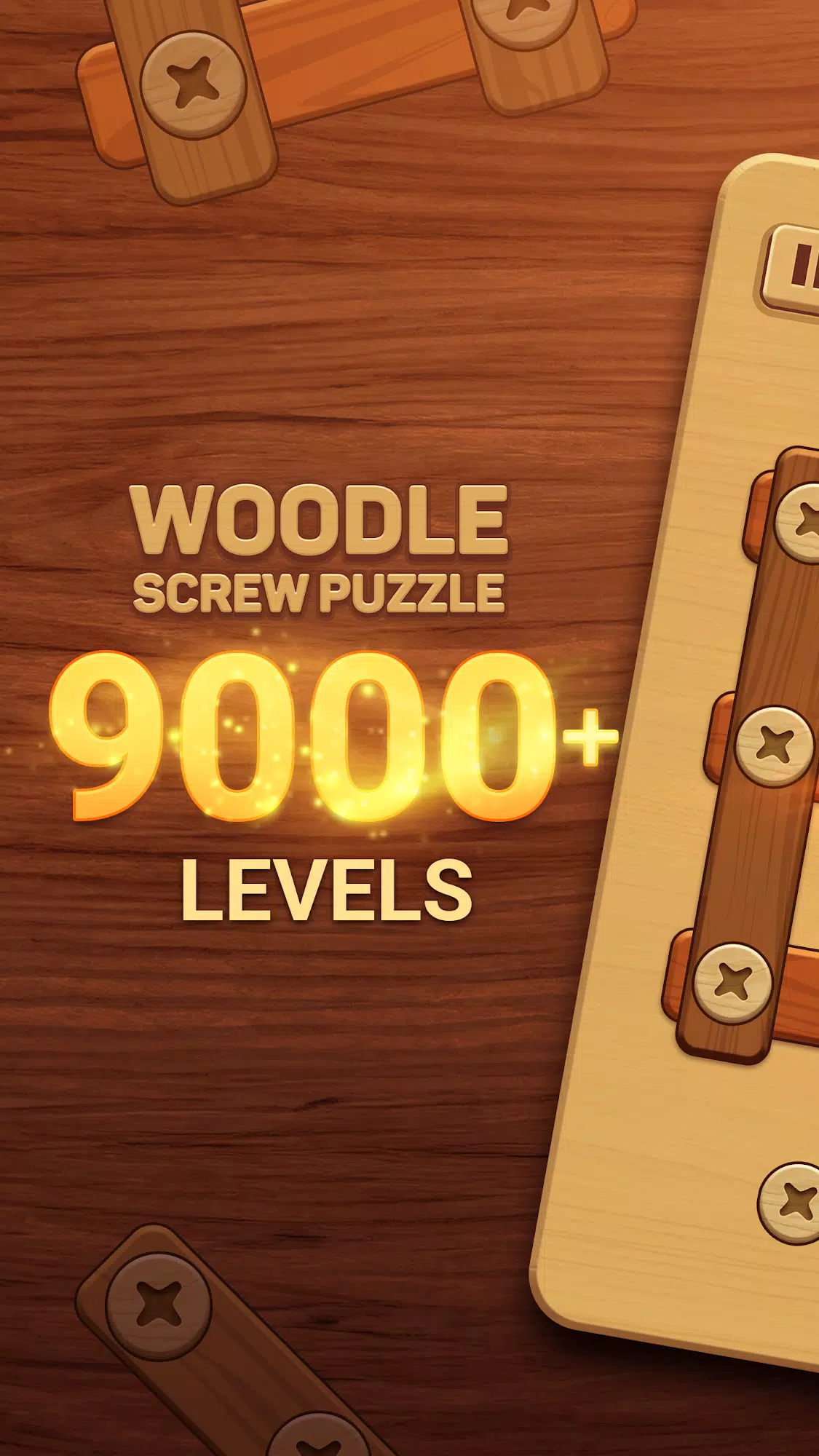 Woodle - Wood Screw Puzzle Captura de pantalla 0