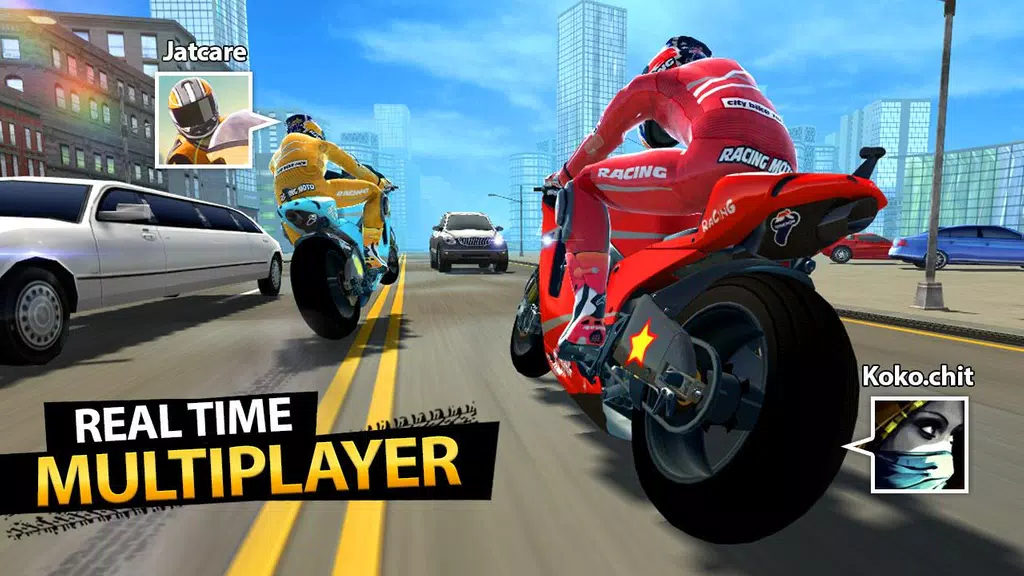 Highway Moto Rider 2: Traffic Tangkapan skrin 2