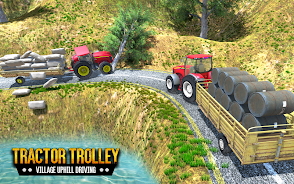 Tractor Trolley Driving Sim 3D स्क्रीनशॉट 0