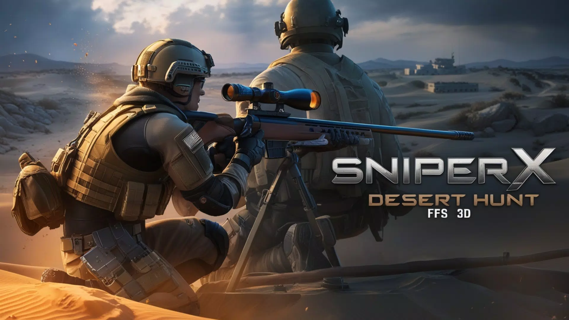 Sniper X : Desert Hunt FPS 3D 螢幕截圖 1