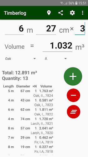 Timberlog - Timber calculator Screenshot 3