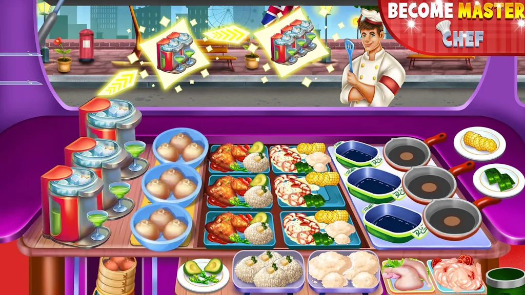 Food truck Empire Cooking Game Ekran Görüntüsü 1