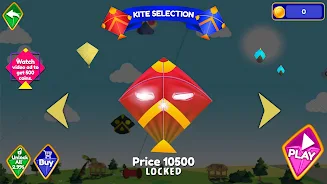 Pipa Layang Kite Flying Game Screenshot 1