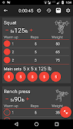 5x5 Workout Logger 螢幕截圖 1