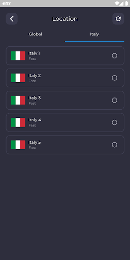 Schermata Italy VPN - Fast Proxy Server 2