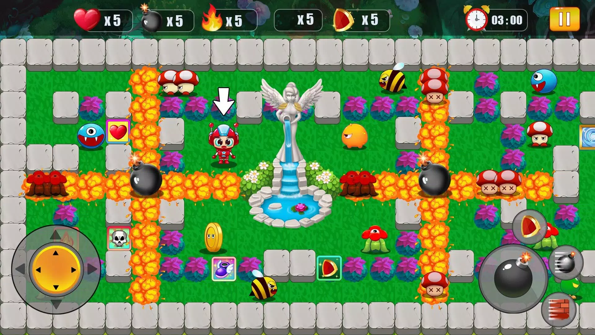 Bomber Battle : Bomb Man Arena Tangkapan skrin 0