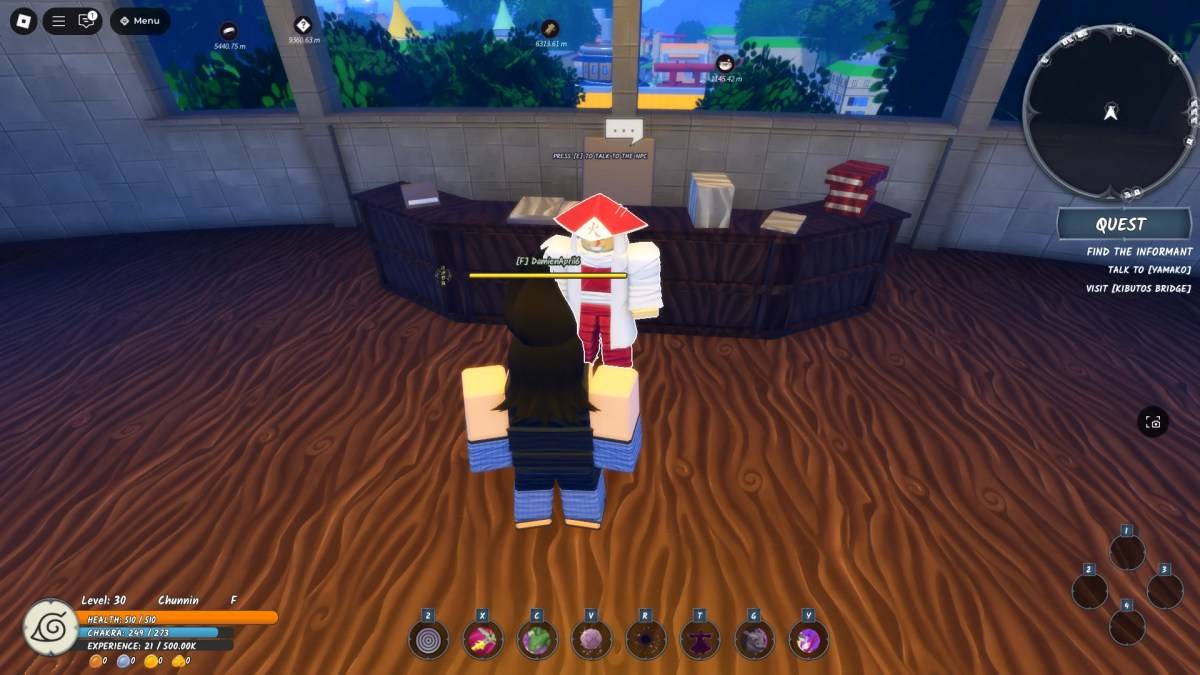 ISHIKAGE Mission NPC Vị trí trong Ninja Time ROBLOX Trải nghiệm