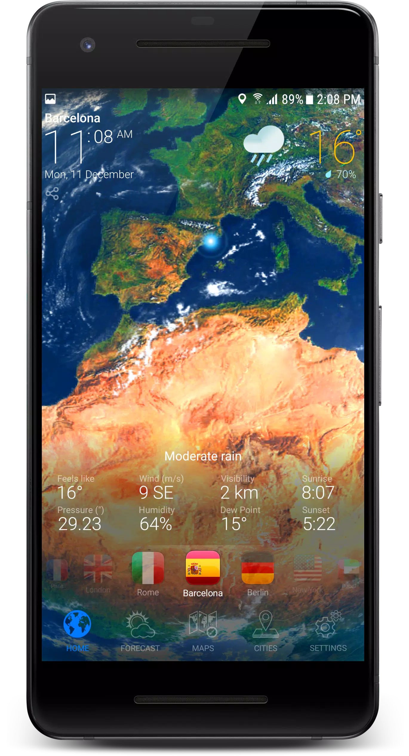 3D EARTH PRO - local forecast 螢幕截圖 2