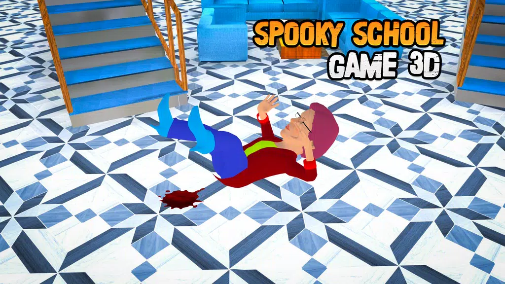 Playtime Spooky School Game Tangkapan skrin 1