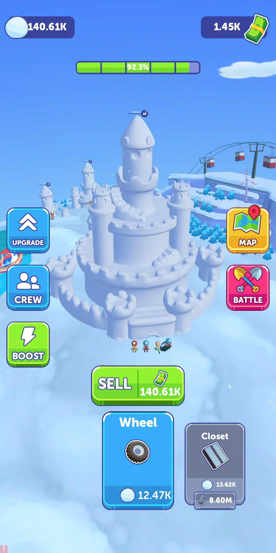 Snow Castle: Idle Clicker ภาพหน้าจอ 1