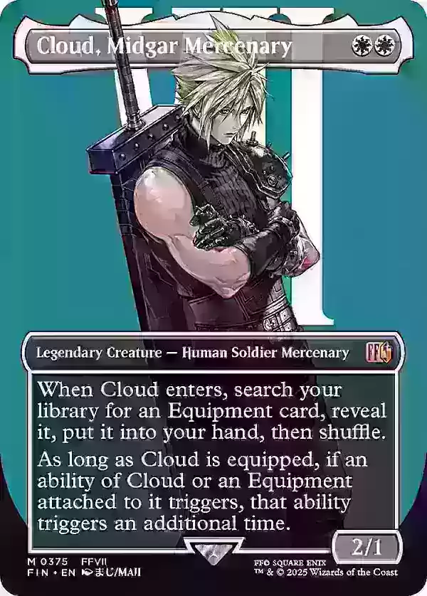 Cloud Midgar Mercenary Surge Foil Card
