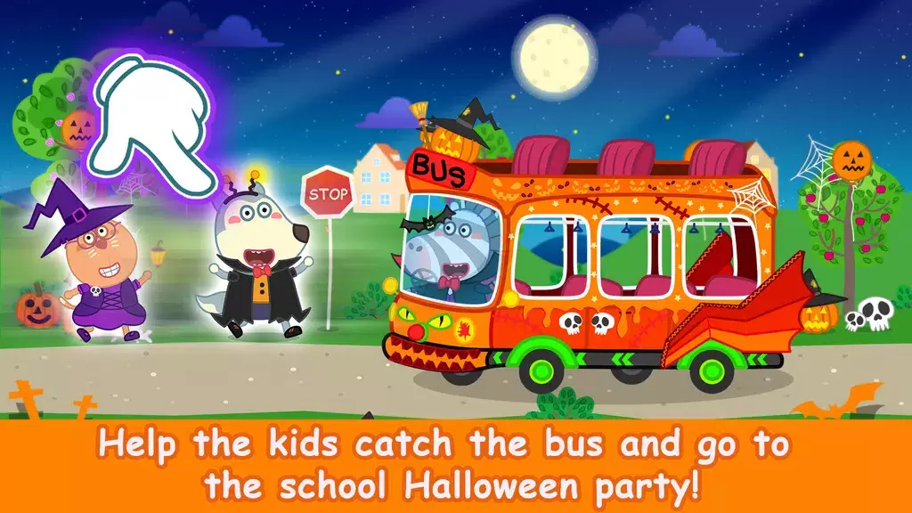 Wolfoo School Halloween Night Tangkapan skrin 2