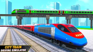 City Train Driving Train Games 螢幕截圖 3