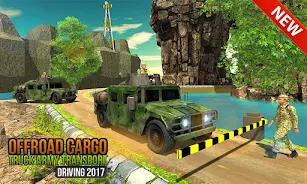 Offroad US Army Truck Driving スクリーンショット 1