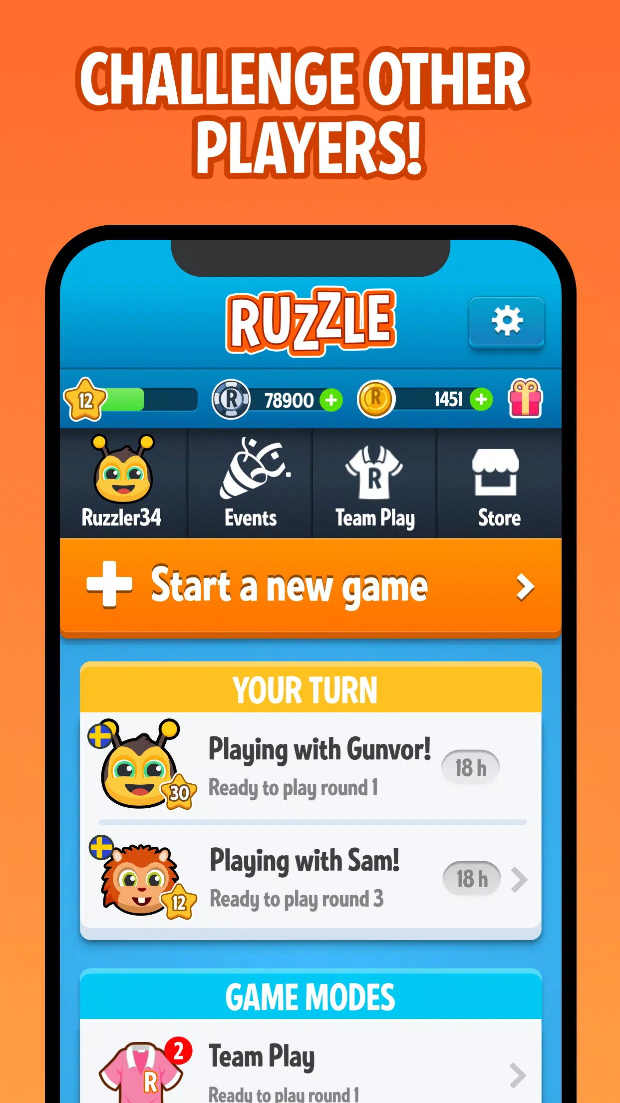 Schermata Ruzzle 1