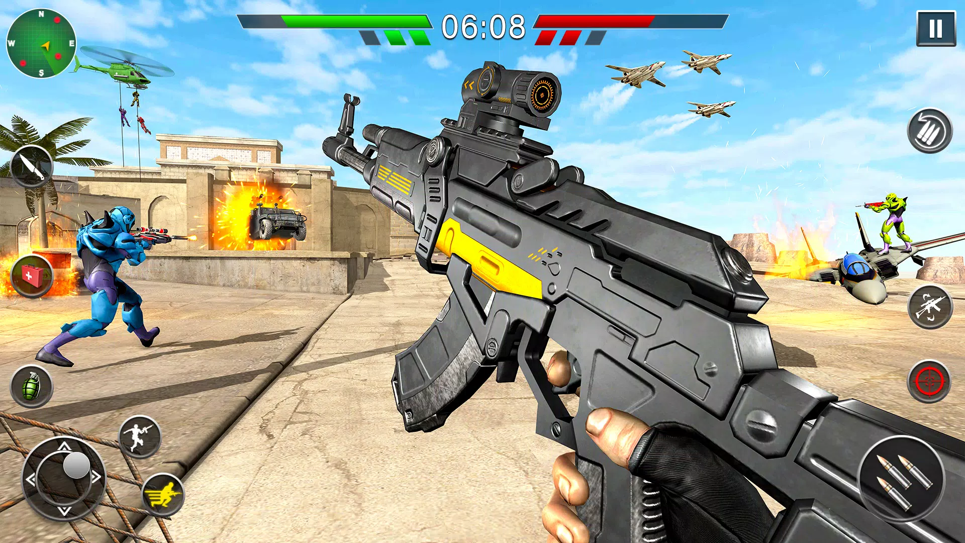 Robot Gun Battle: Offline FPS Ảnh chụp màn hình 1