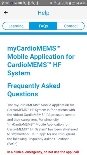 myCardioMEMS™ Ảnh chụp màn hình 1