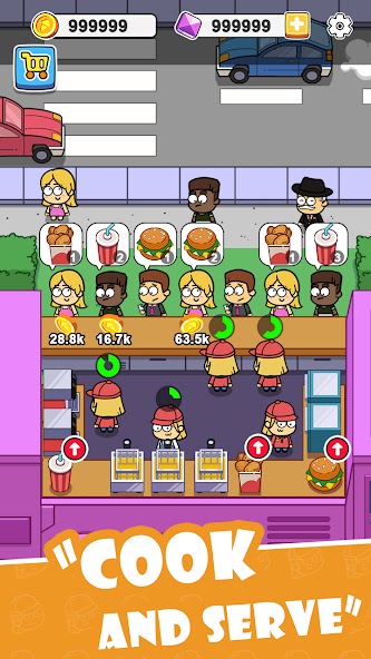 Idle Food Bar: Food Truck Mod Capture d'écran 0