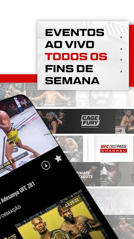 UFC Fight Pass - MMA ao vivo Tangkapan skrin 1