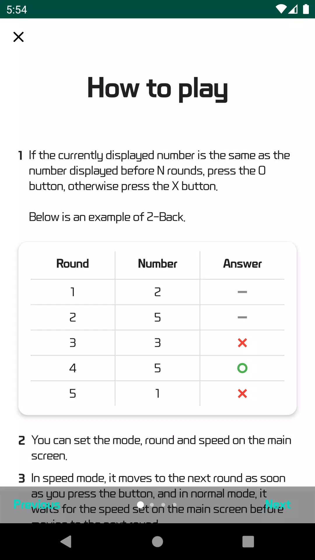 N-Back - Brain Training Zrzut ekranu 0