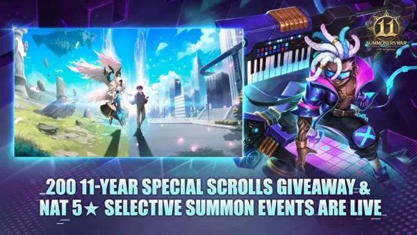 Summoners War: Sky Arena သည် 11 နှစ်မြောက်နှစ်ပတ်လည်နေ့ကိုပွဲအသစ်များဖြင့်ကျင်းပနေသည်