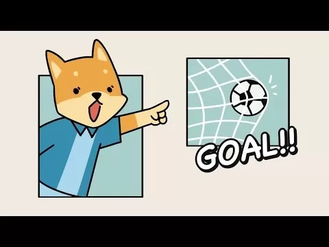 Capture d'écran du gameplay de Pup Champs montrant des joueurs canins sur un terrain de football