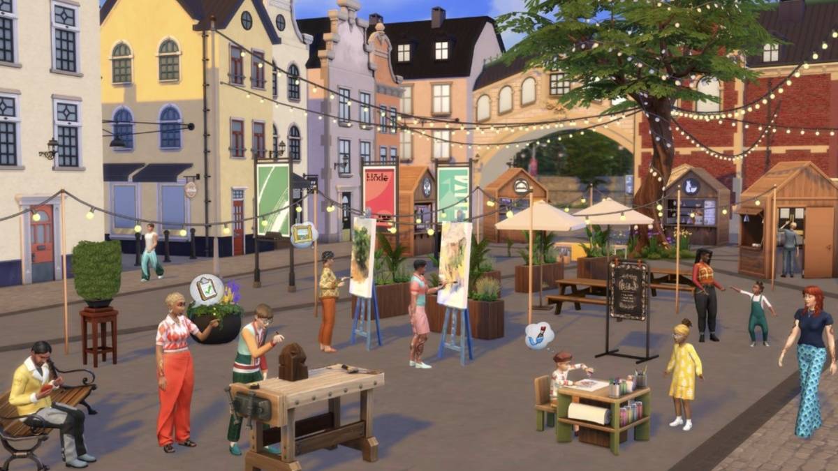 Zakelijk voorste systeem in het uitbreidingspakket Sims 4 Businesses & Hobbies