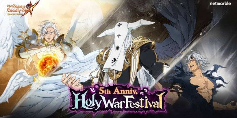 The Seven Deadly Sins : Grand Cross는 5 번째 Anniv Holy War 사건으로 5 주년을 기념합니다.