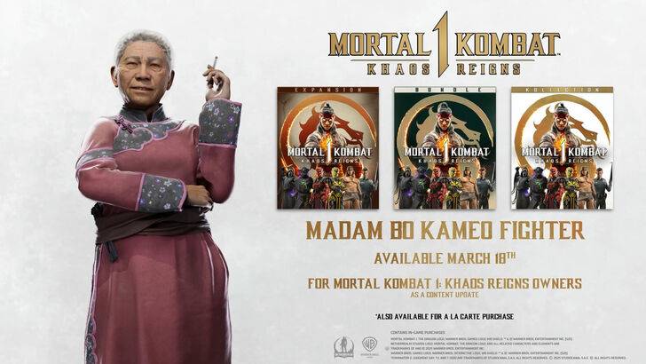 Mortal Kombat 1 Fisty Old Lady Madam Bo присоединяется как последний боец ​​Kameo