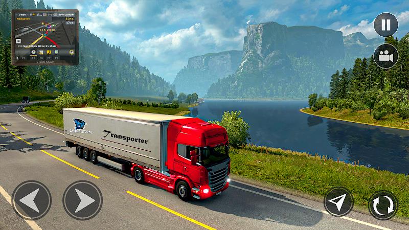 American Truck Driving Games Capture d'écran 3