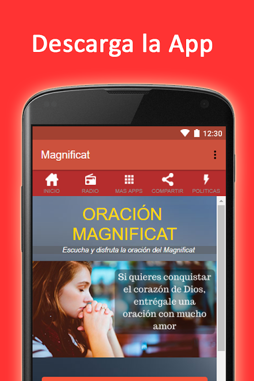 Oracion la magnifica en audio: El Magnificat Screenshot 0