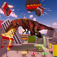 Dinosaur Rampage: Dino City Rampage Simulator