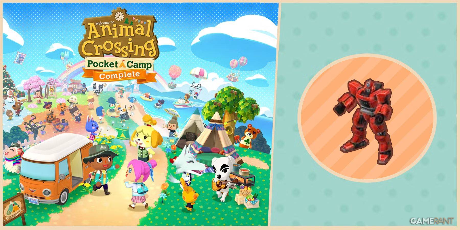 रोबोट हीरो Animal Crossing: Pocket Camp में आता है