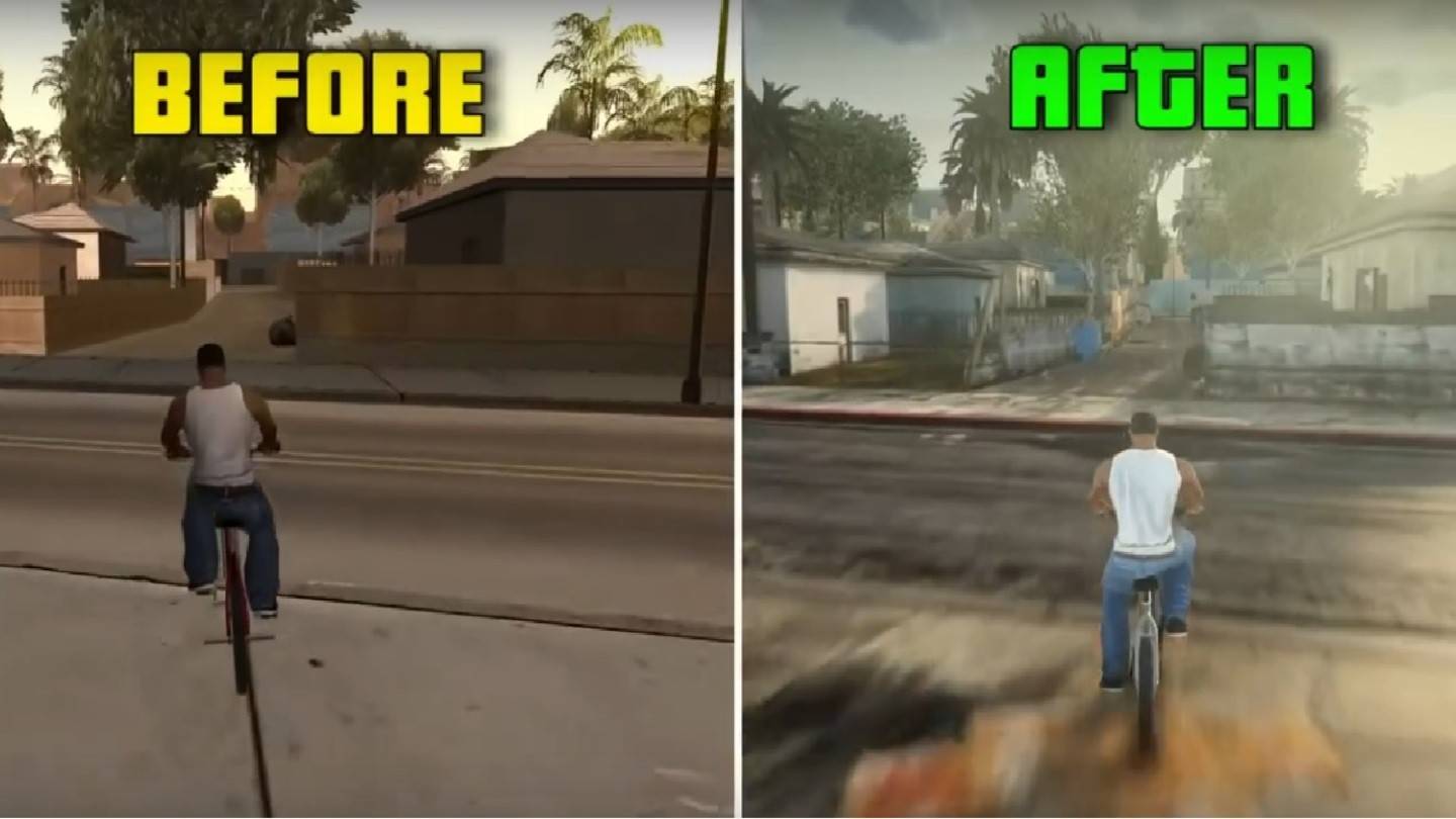 (Vídeo) GTA remasterizada: SA oferece visuais impressionantes com 51 mods