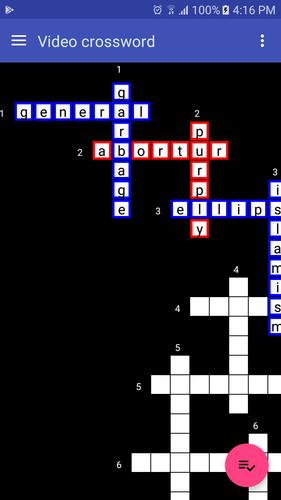 Video Crossword ภาพหน้าจอ 1