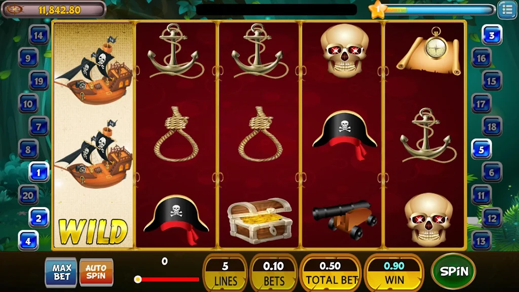 Pirates Slot Machine Treasure Spins Ảnh chụp màn hình 0