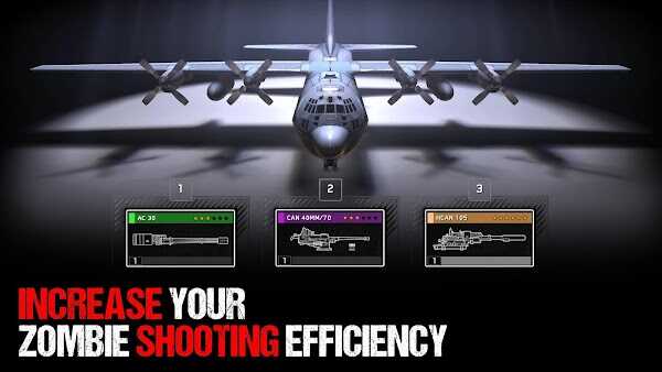 Zombie Gunship Survival Mod Apk Alle wapens ontgrendeld