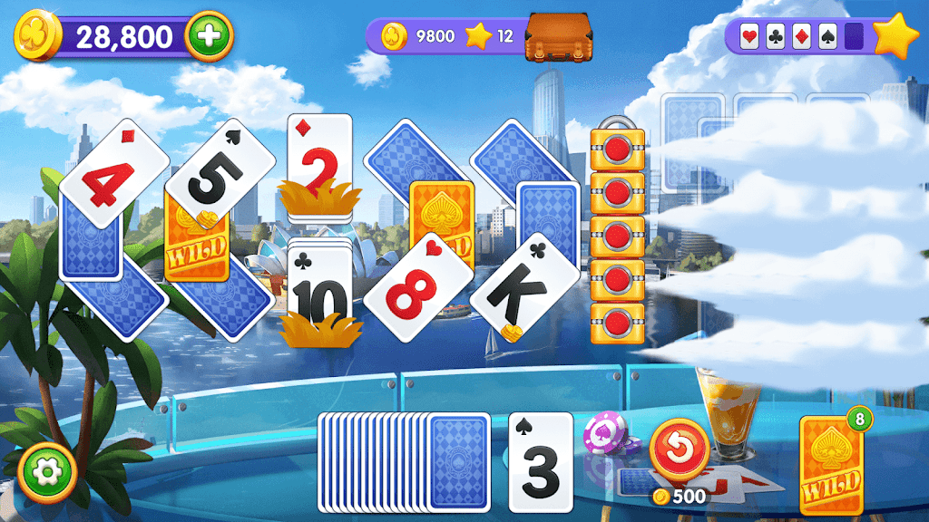 Solitaire Trip: Classic Tripeaks Card Game 스크린샷 2