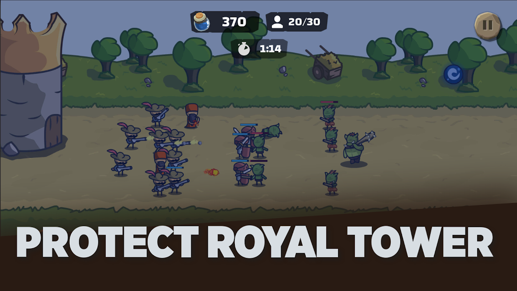 Tower Royale: Stick War Online Captura de pantalla 1