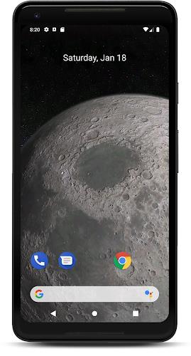 Moon 3D Live Wallpaper Schermafbeelding 0