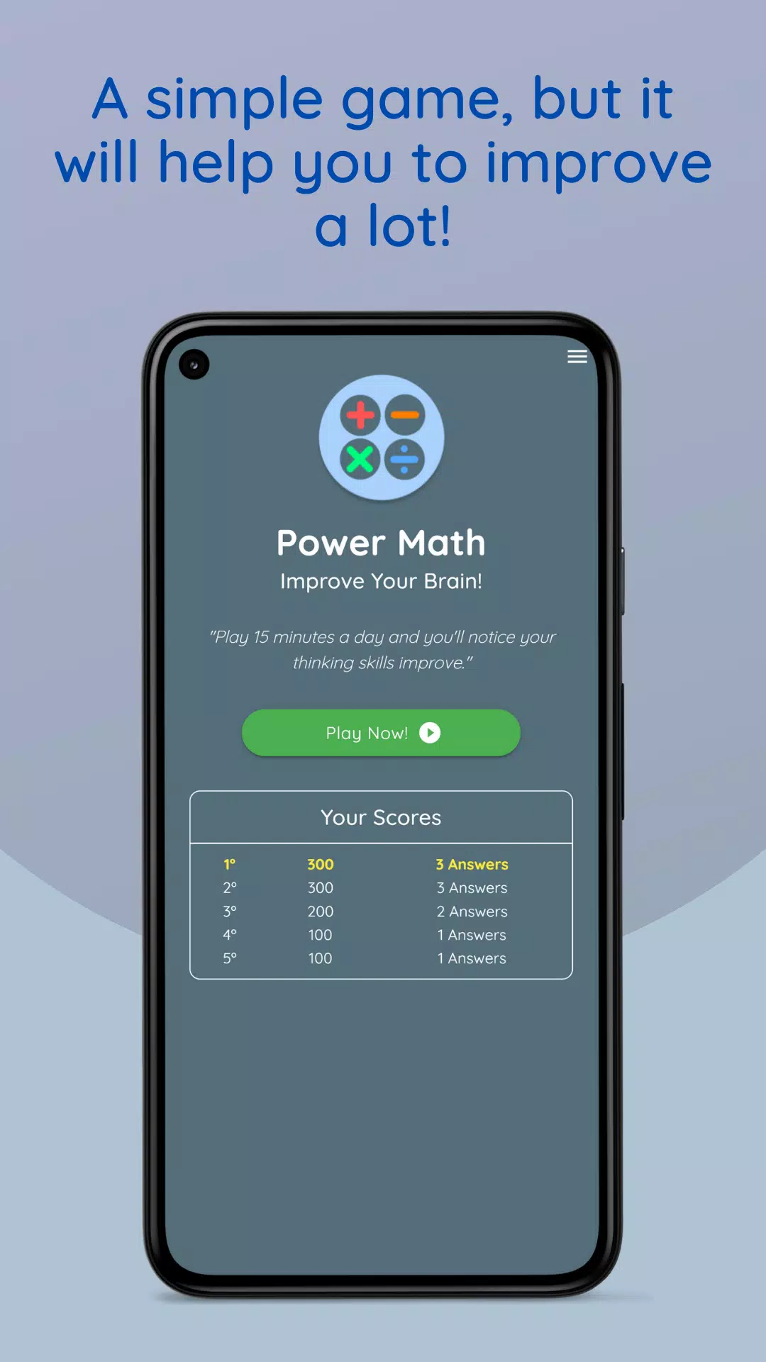 Math Games: Power Brain ဖန်သားပြင်ဓာတ်ပုံ 0