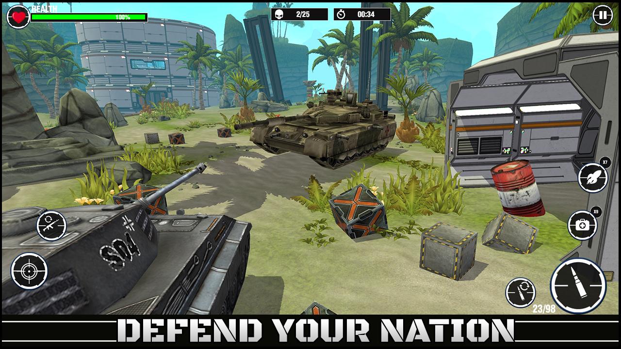 World War Army: Tank War Games Captura de tela 2