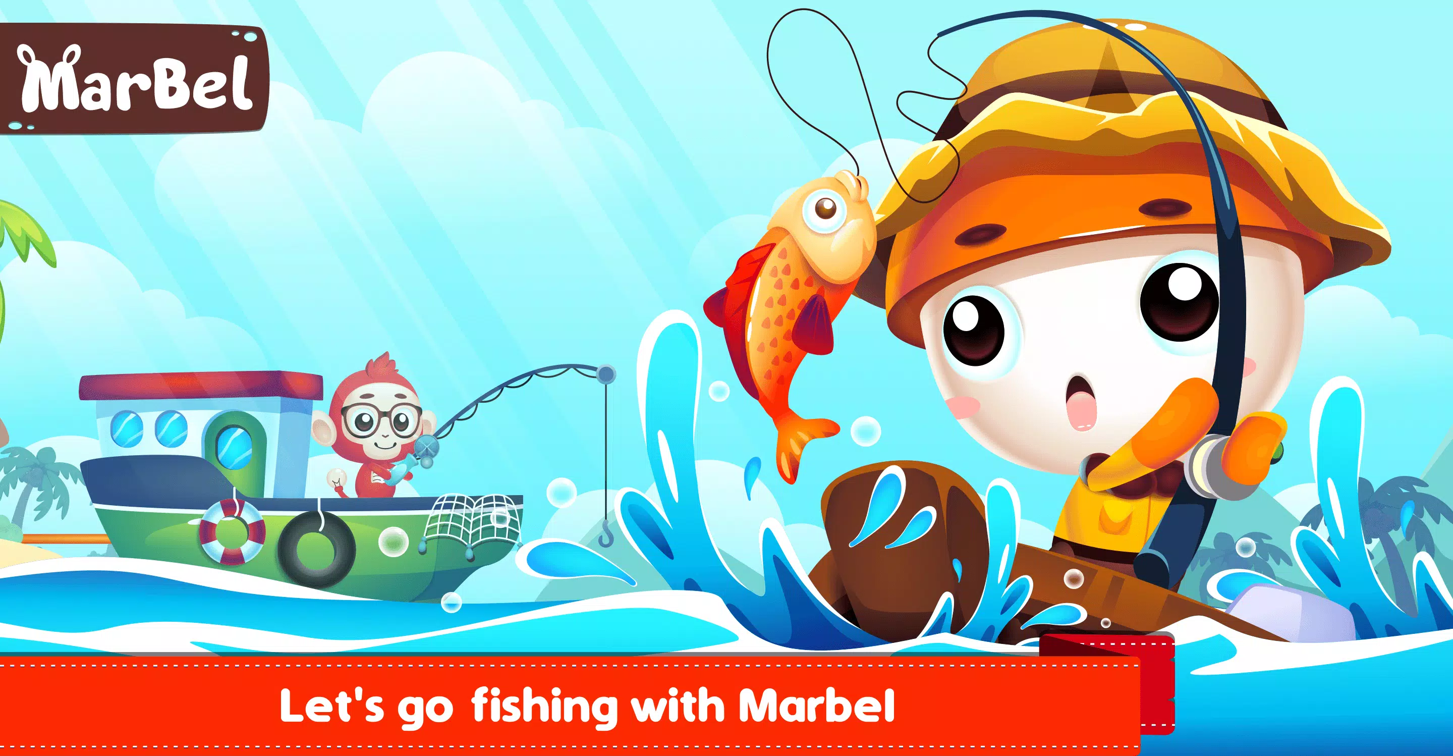 Marbel Fishing - Kids Games 螢幕截圖 0