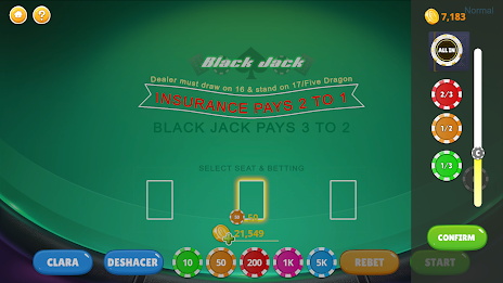 Blackjack - Casino World Ảnh chụp màn hình 1