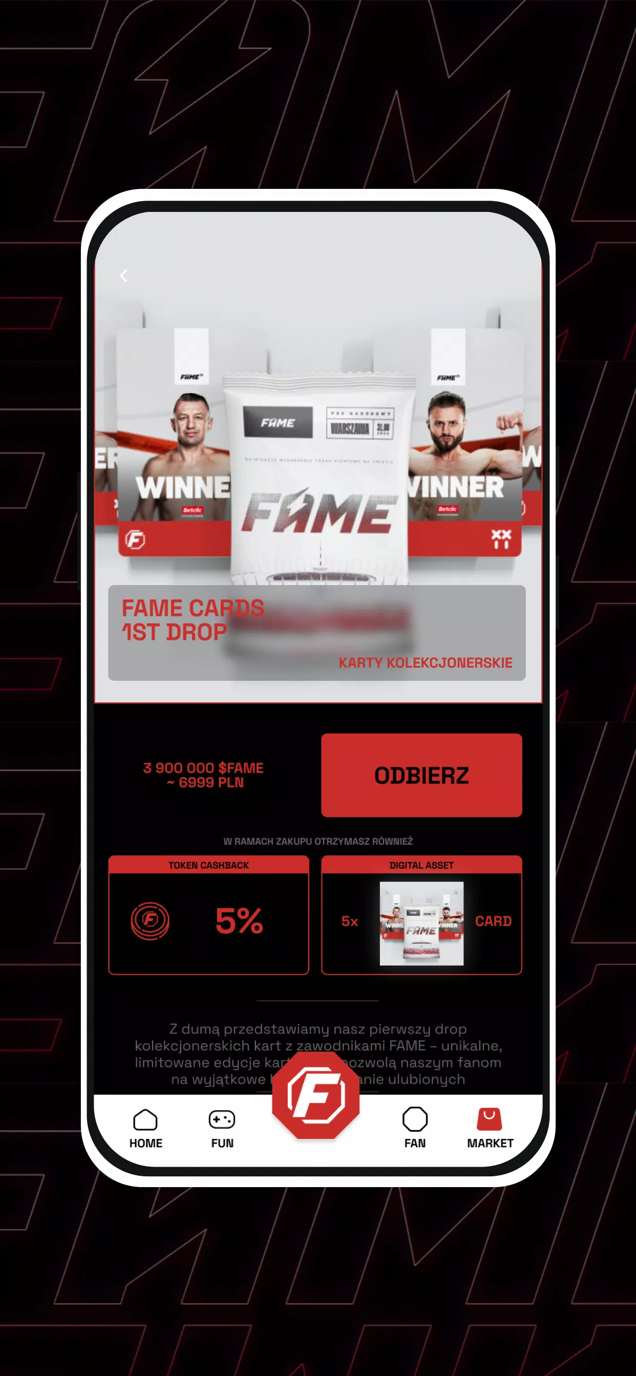 FAME MMA APP Screenshot 2