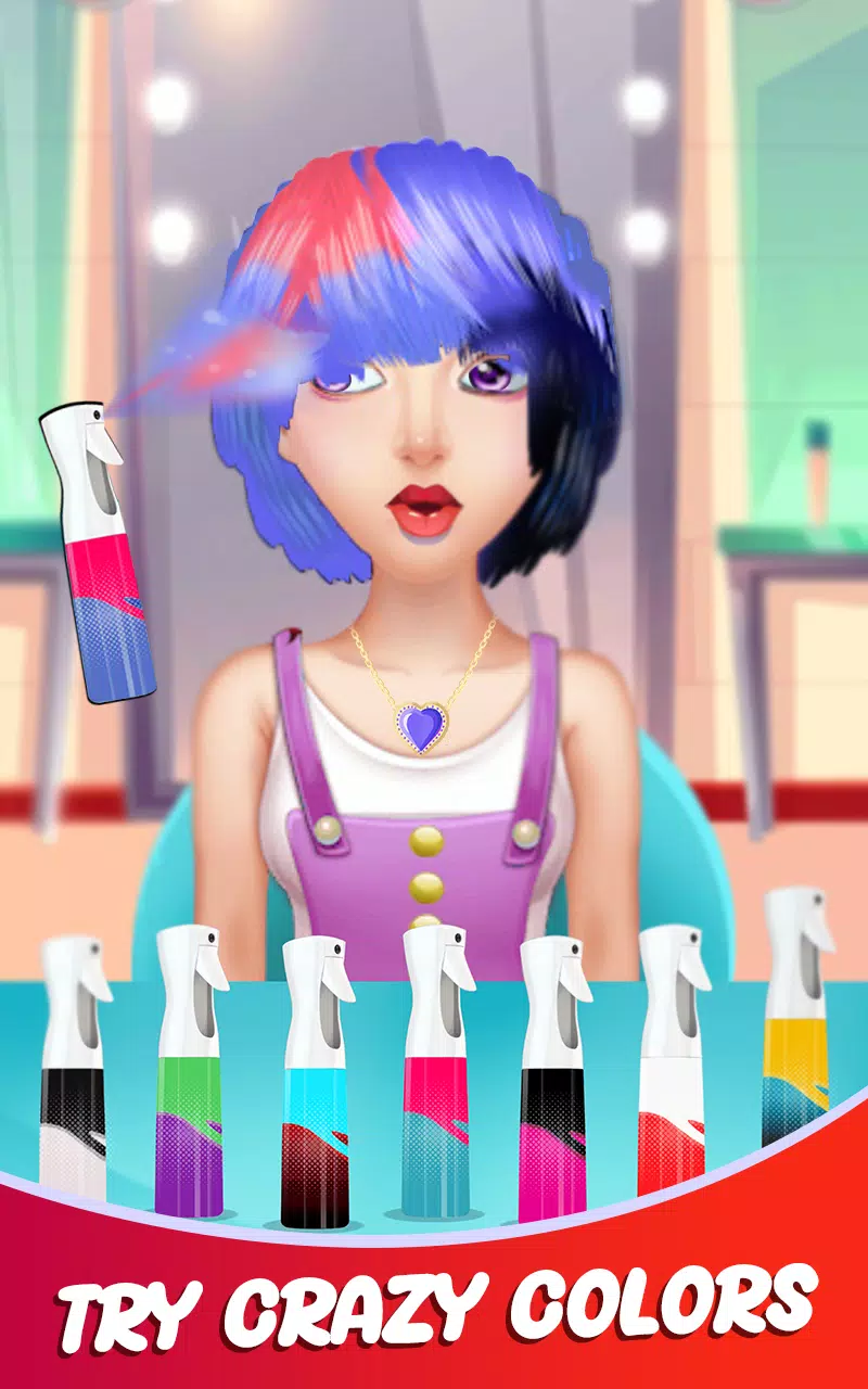 Fashion Girls Hair Salon Games Captura de tela 0