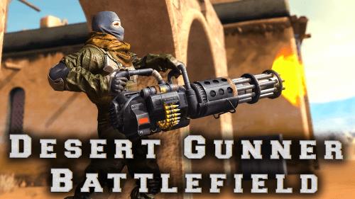 Desert Gunner Machine Gun Captura de tela 2