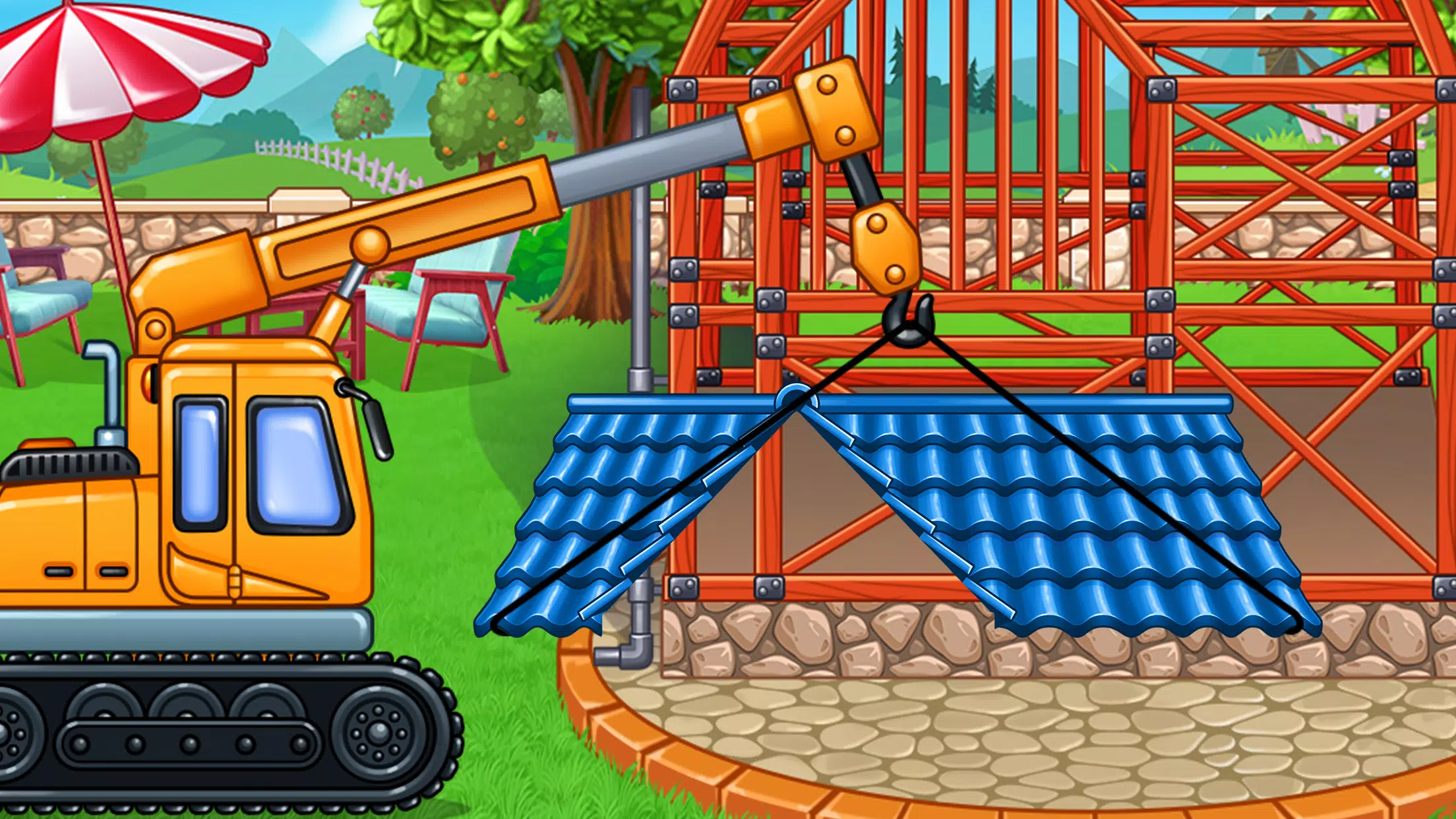 Construction Truck Kids Games Zrzut ekranu 1